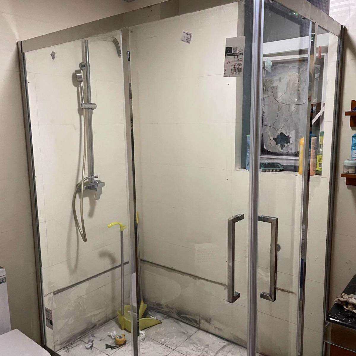 淋浴房隔断卫生间洗手间推拉门干湿分离浴室推拉门浴室厕所玻璃门