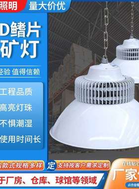 鳍片led工矿灯80W100w150W200W车间仓库照明吊灯体育馆灯工矿灯