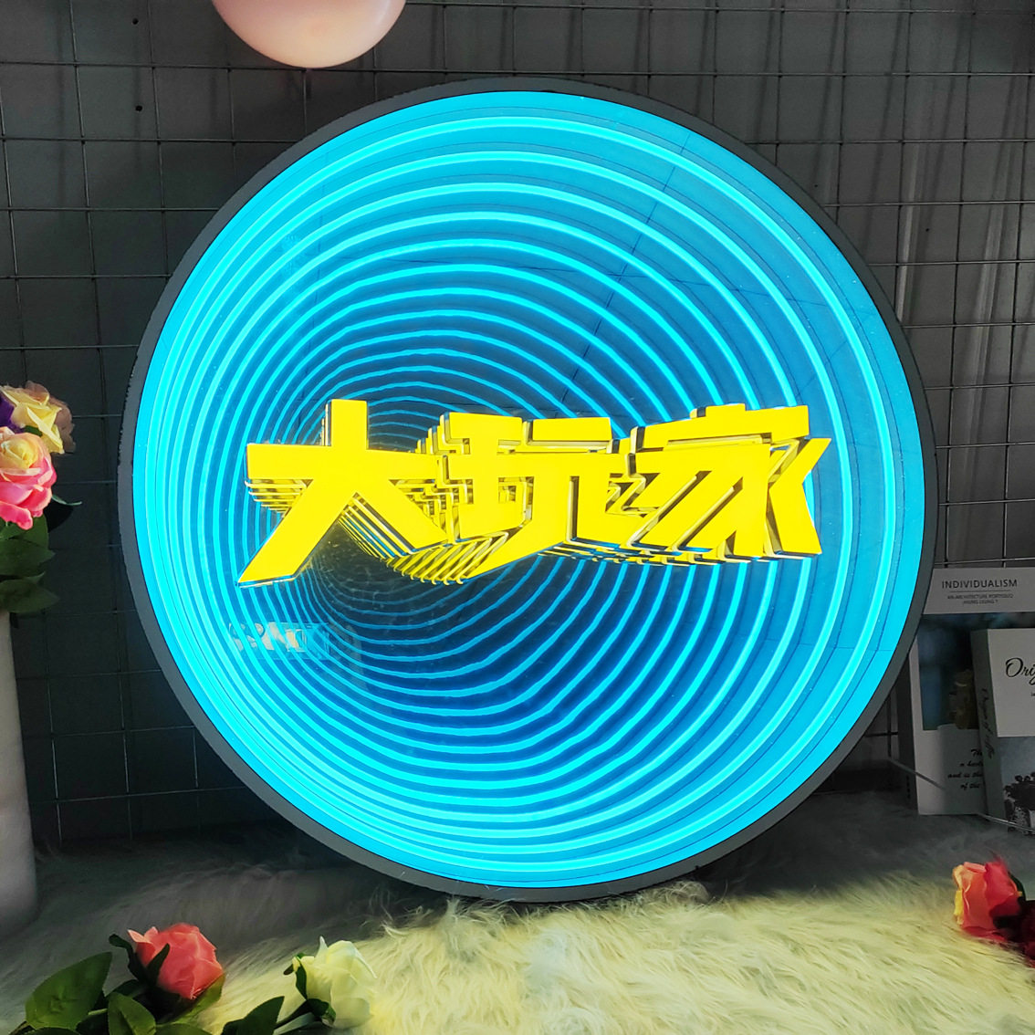 千层镜LED不锈钢户外霓虹招牌
