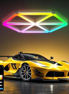 超亮led长条车库灯外贸出口造型灯LED拼接灯管RGB氛围彩光蜂窝灯