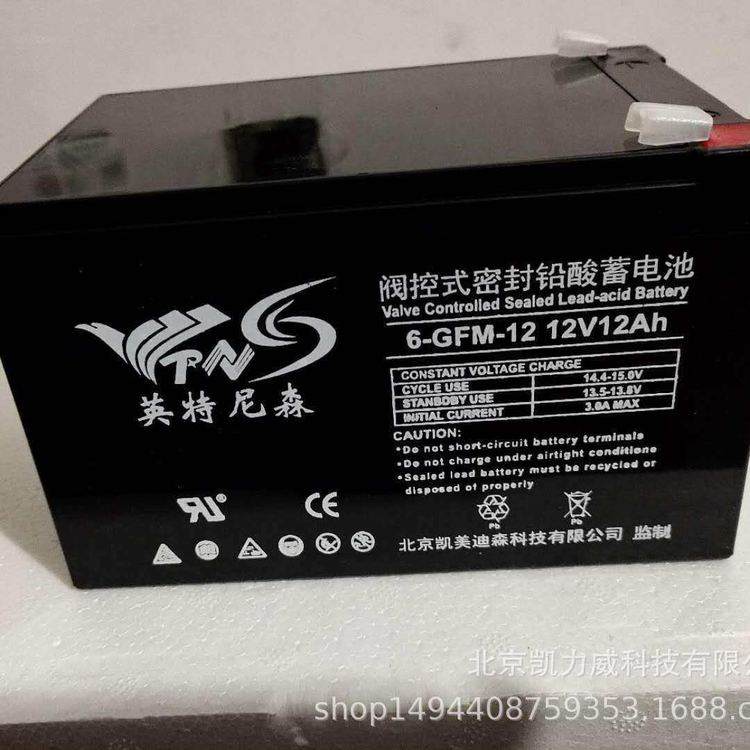 6-GFM-12光伏电站机房离网储能胶体电池12V12AH英特尼森蓄电池