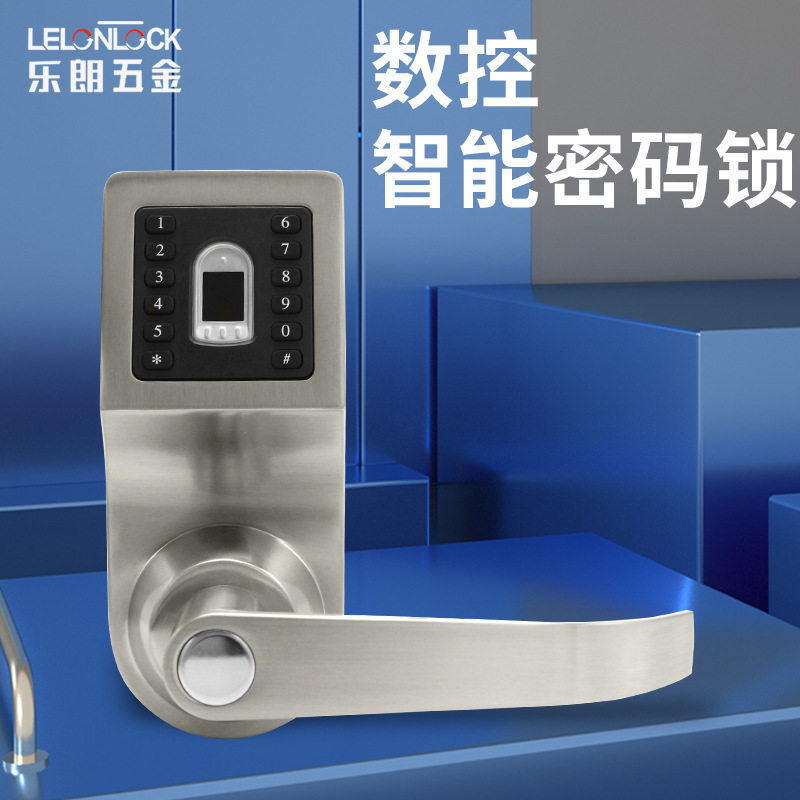 批发锌合金数控智能指纹锁 旅馆酒店IC刷卡锁 多功能电子密码锁
