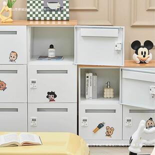 收纳四门密码储物柜家用床头铁皮柜保险柜办公室冈村餐边柜小户型