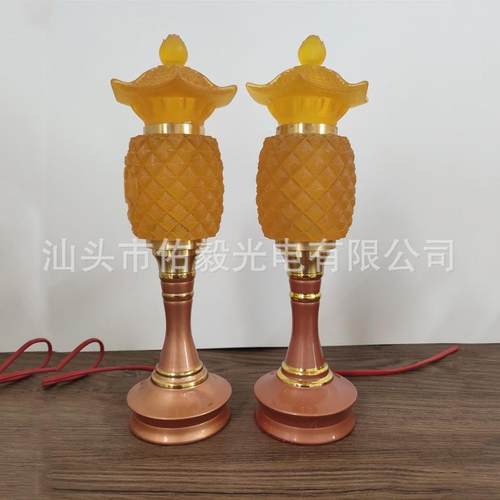 佑毅Y7082合金宫灯黄光插电供灯佛灯摆件家用零售灯具