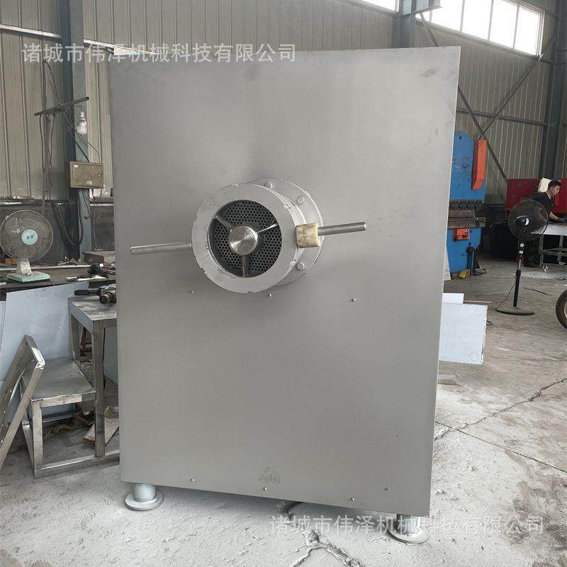 全自动冻肉绞肉机商用牛肉馅绞碎机绞肉设备鸡架鸭架绞碎机