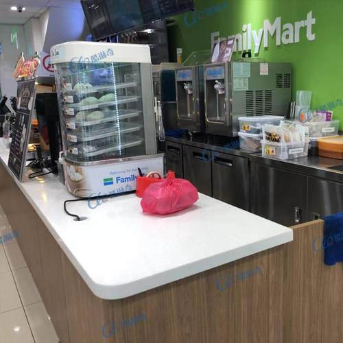 U弧形自动保温加热柜冷冻包子高端71便利店蒸包机全家蒸包柜