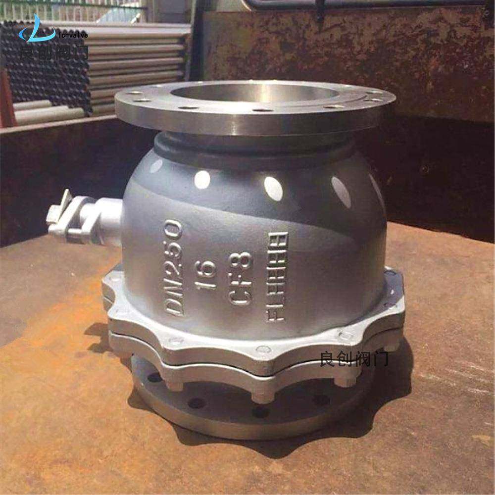 304不锈钢球阀Q41F-16PDN250大口径法兰国标球阀
