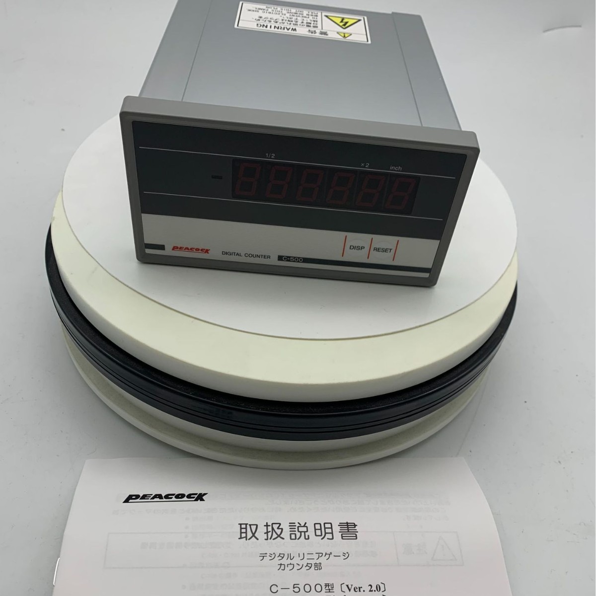日本孔雀peacock电子量表数字计数器C-500/界限量表显示器