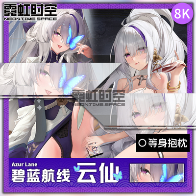 霓虹时空云仙碧蓝航线游戏动漫二次元周边等身抱枕宅男定制靠枕套