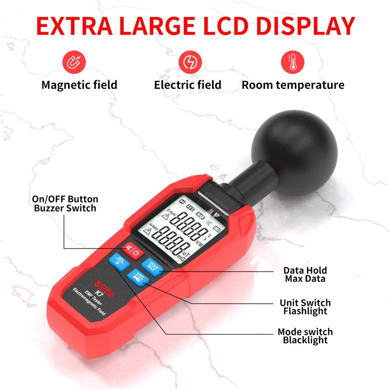 EMF Meter hProfessional Electromagnetic Field Radiation Dete