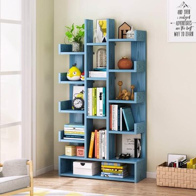 Simple bookshelf, floor to floor shelves, mQultiple layers