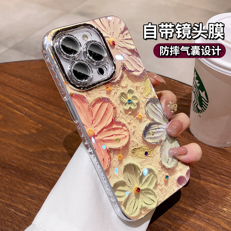 UMIK蓝光水钻油画花朵适