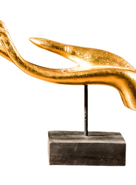 东南亚风格木雕佛手泰式风情装饰品客厅玄关桌面泰国工艺品