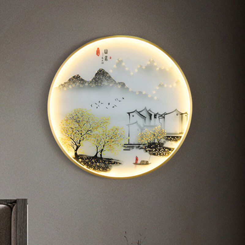 入户玄壁画灯卧室床茶室客厅背景墙体感应饰壁灯