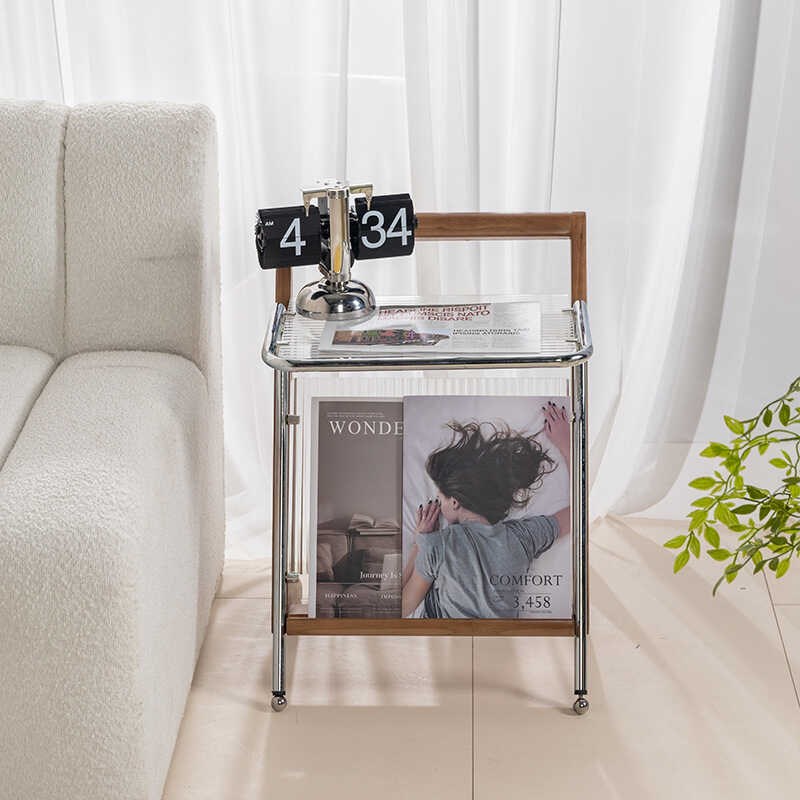 实木沙发边几小茶几床头柜迷你小型创意阳台卧室简约设计感角几桌