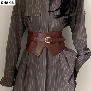 宽腰封腰带女士2024新皮带高级感装 外套毛衣昵大衣 饰连衣裙配西装