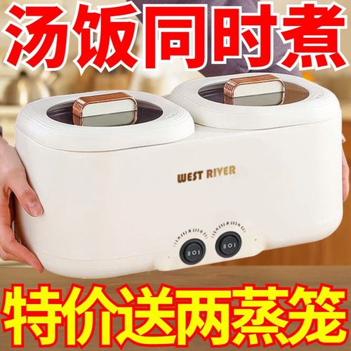 德国双胆全自动电饭煲多功能电饭锅鸳鸯电热火锅蒸煮智能预约保温