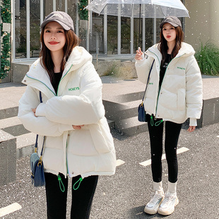 棉服短款女c2023新款小个子加厚保暖棉袄女刺绣洋派面包服冬季外