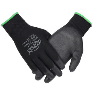 赛立特N10556轻薄PU涂指涂掌作业手套耐磨防滑配件组装 拧螺丝透气