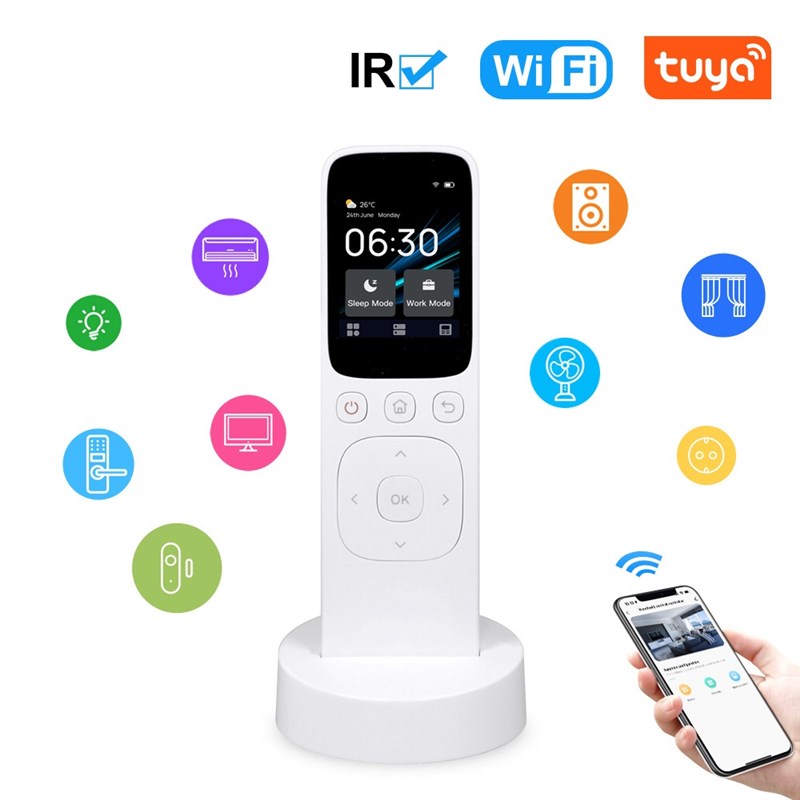 涂鸦WiFi手持智能中r控面板智能家居家庭控制触屏遥控一键场景联