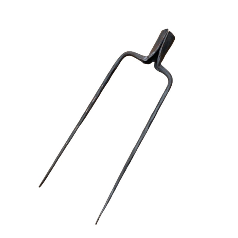 纯钢锻打甲稻草叉两股钢叉铁叉稻杆叉二齿叉两齿叉尖叉