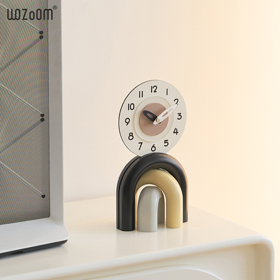 WZ屋准奶油风客厅卧室座钟装饰品家居玄关电视柜桌面