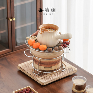 家用室内陶壶罐罐烤奶茶 清澜围炉煮茶全套炭炉烤火v炉烧烤炉套装