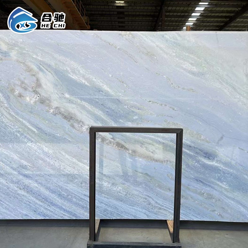天然大理石蓝水晶奢石材板材加工背景墙飘窗台过门槛石台面