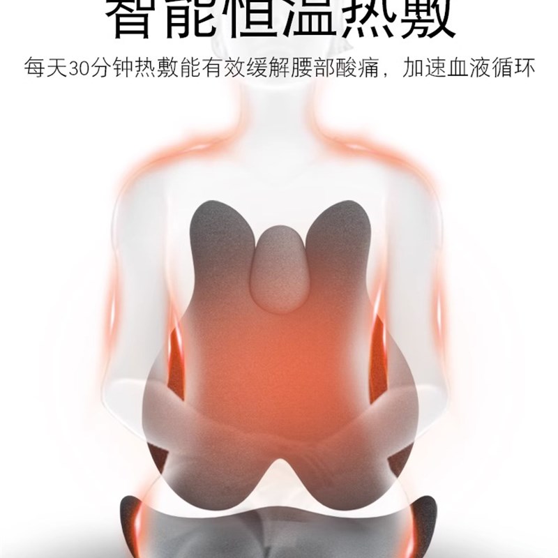 日加热坐垫办公室久坐冬季保暖椅垫电热垫护腰靠背体腰垫