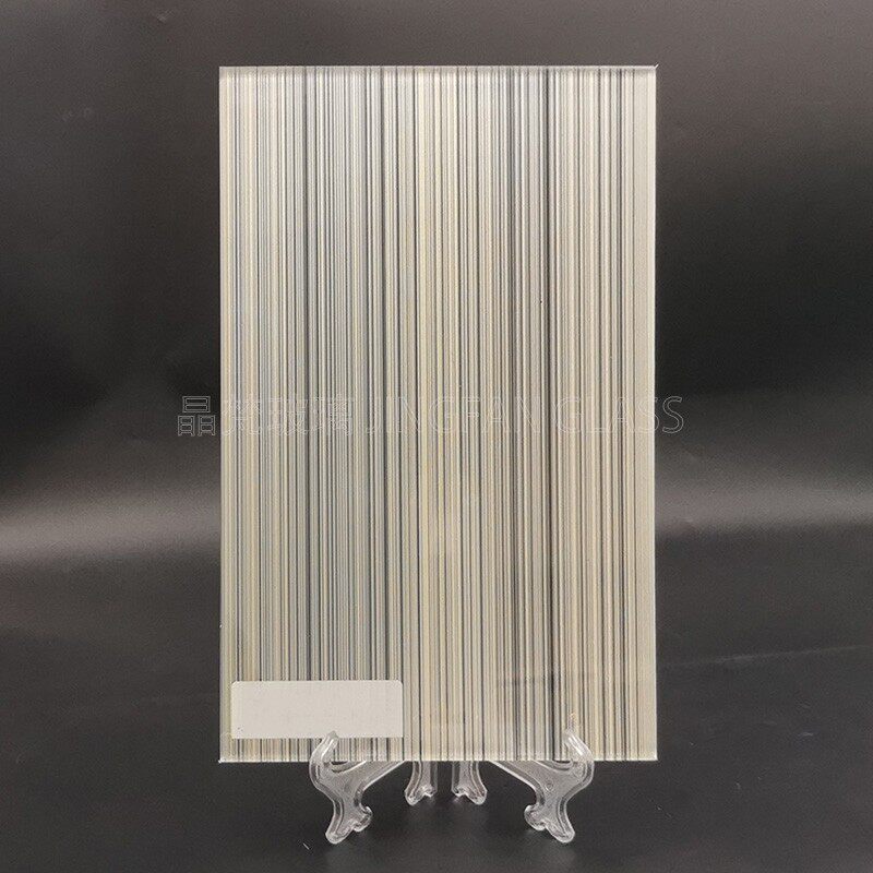 夹胶钢化玻璃层夹丝夹娟定制磨砂酒店艺术客厅屏风超白