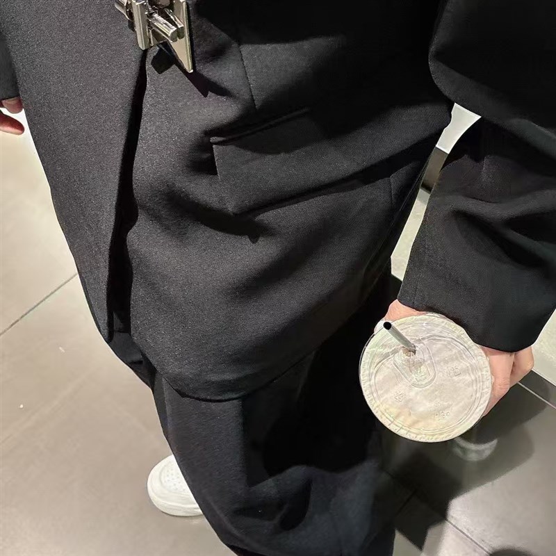 春秋季新款时尚西服男装宽松休闲百搭夹克上衣潮流帅气男装男士