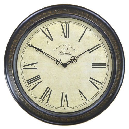 欧式复古铁艺客厅静音挂钟美式乡村仿古卧室怀旧挂表时尚创意时钟