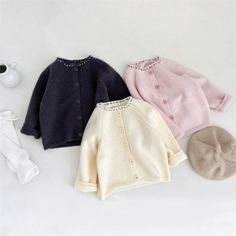 婴幼儿春秋装针织外套女童复古纯色毛衣洋气宝宝可爱衣服百搭开衫,童装/婴儿装/亲子装,毛衣/针织衫,淘宝优惠券,粉丝福利购,淘宝优惠卷