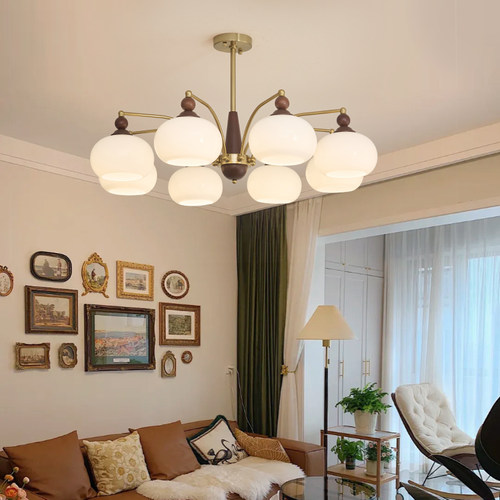 中古风吊灯客厅主灯轻奢高级感美式卧室灯复古餐厅灯具2024新款