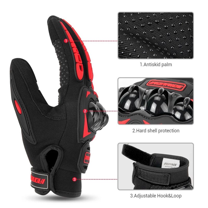 Motorcycle Full Finger Glzoves Women Touch Screen Moto