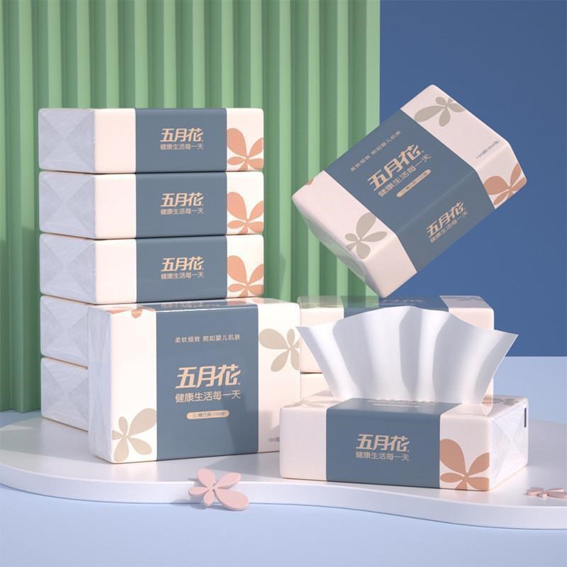 .3-Ply 100 Count 10 Packs Facial Tissue NapVkin Paper