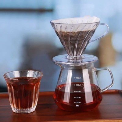 Pour Over Coffee Dripper Set 600ml Glass M Server V02 Funnel