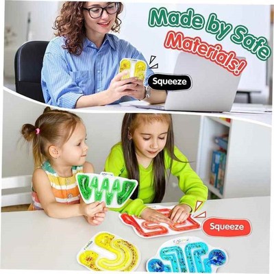 Squishy tubie Filled Glitter Sensory Fidget Toys for Kids
