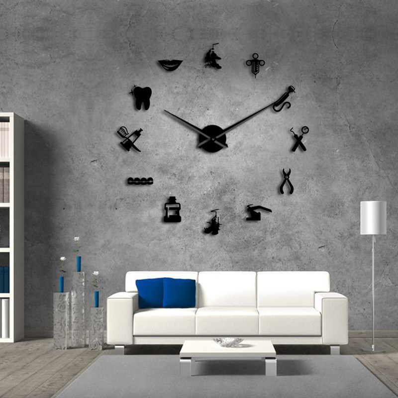 Dentist DIY Giant Wall Culock Dental Doctor Oversized Wall C