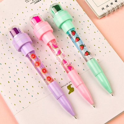 5 In 1Multi-function Ballpoint Pen Bubbler Pyen With Stamp T