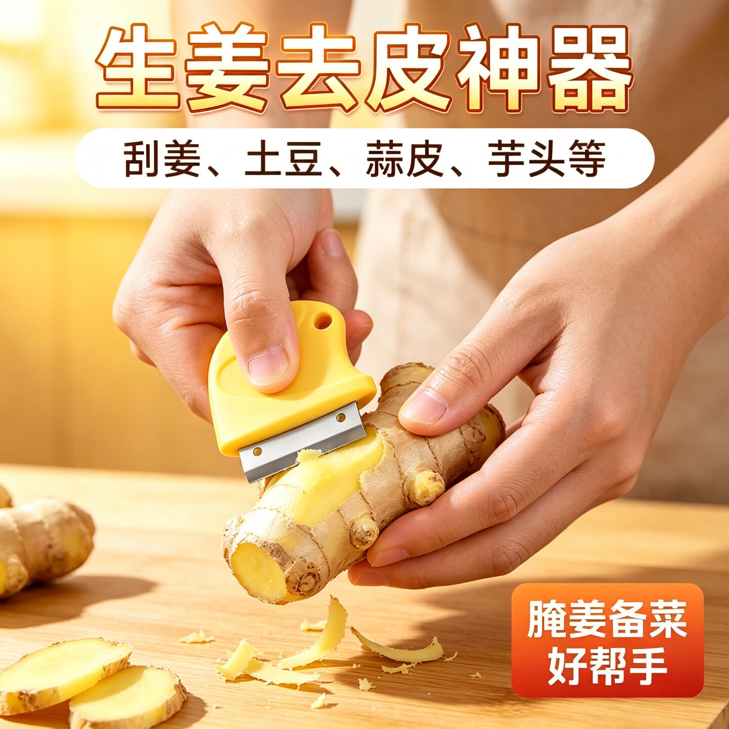 厨房去皮器生姜刮皮器剥蒜神器