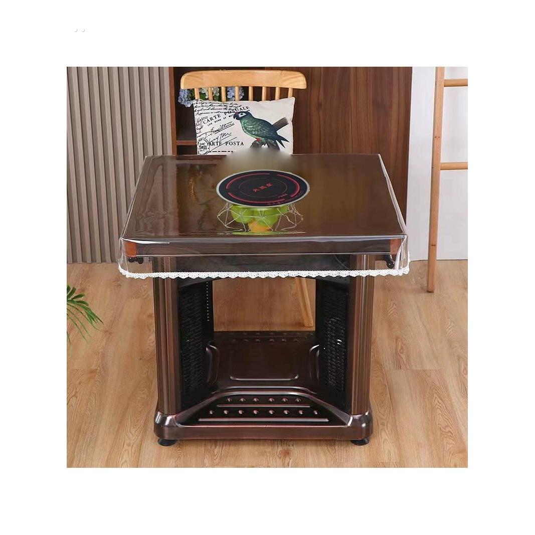 透明pvc桌布防水防油烤火罩透明皮桌罩烤火桌电炉罩皮套火炉桌垫