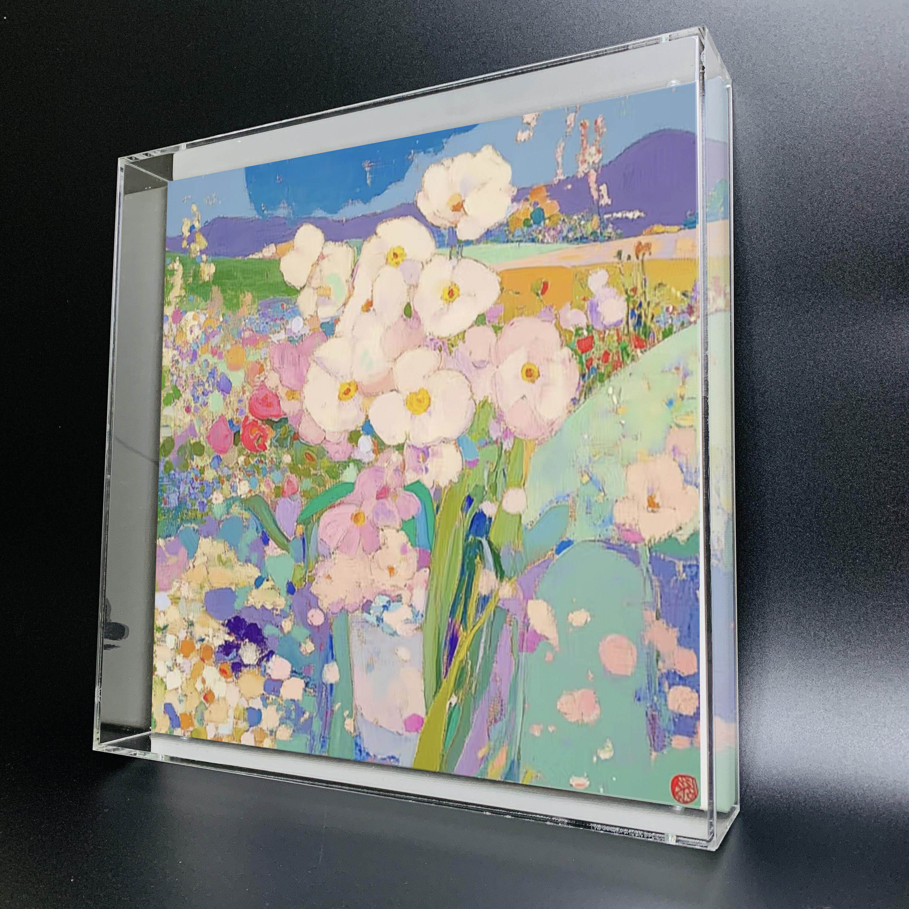 高档透明亚克力油画框版画立体作品展示盒工厂定制画框相框罩挂墙