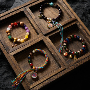 新中式手串拍照道具首饰品托盘复古摄影装饰摆件珠宝文玩拍摄背景