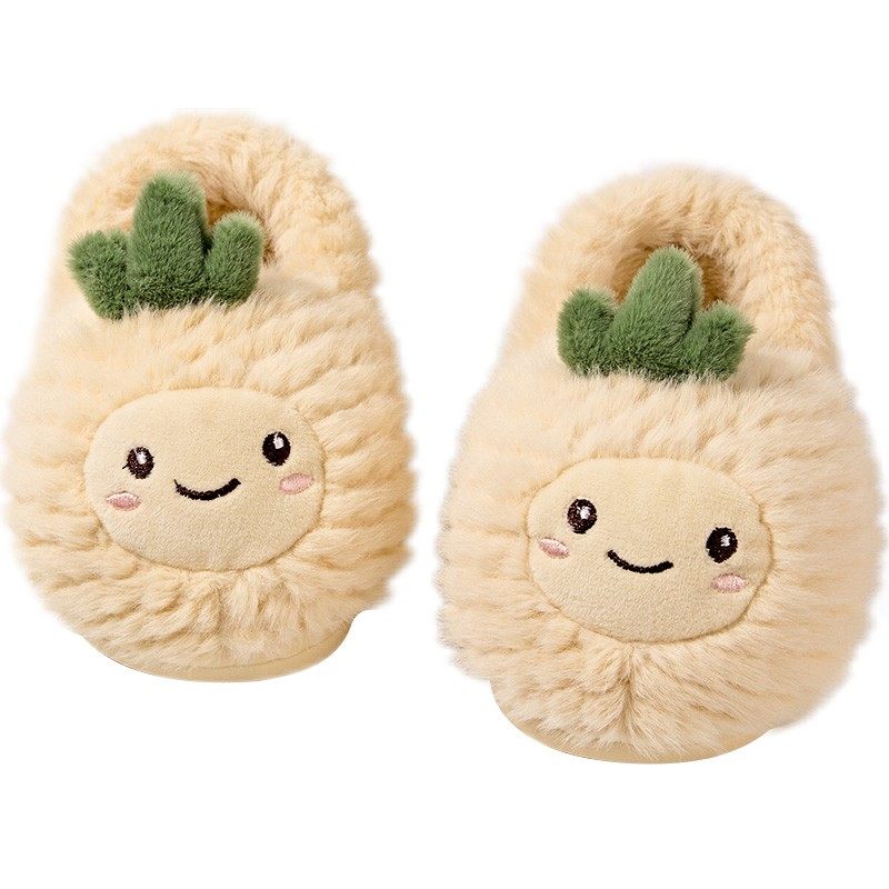 宝宝棉拖鞋秋冬季女童1-3岁2家居防滑小童室内男包跟儿童婴儿款一