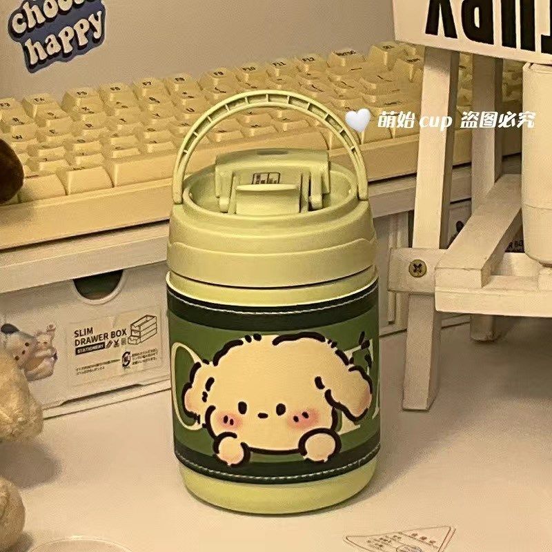 咖啡杯子保温杯女生2023新款高颜值双饮随行便携吸管水杯学生可爱,餐饮具,保冷/保温杯,淘宝优惠券,粉丝福利购,淘宝优惠卷