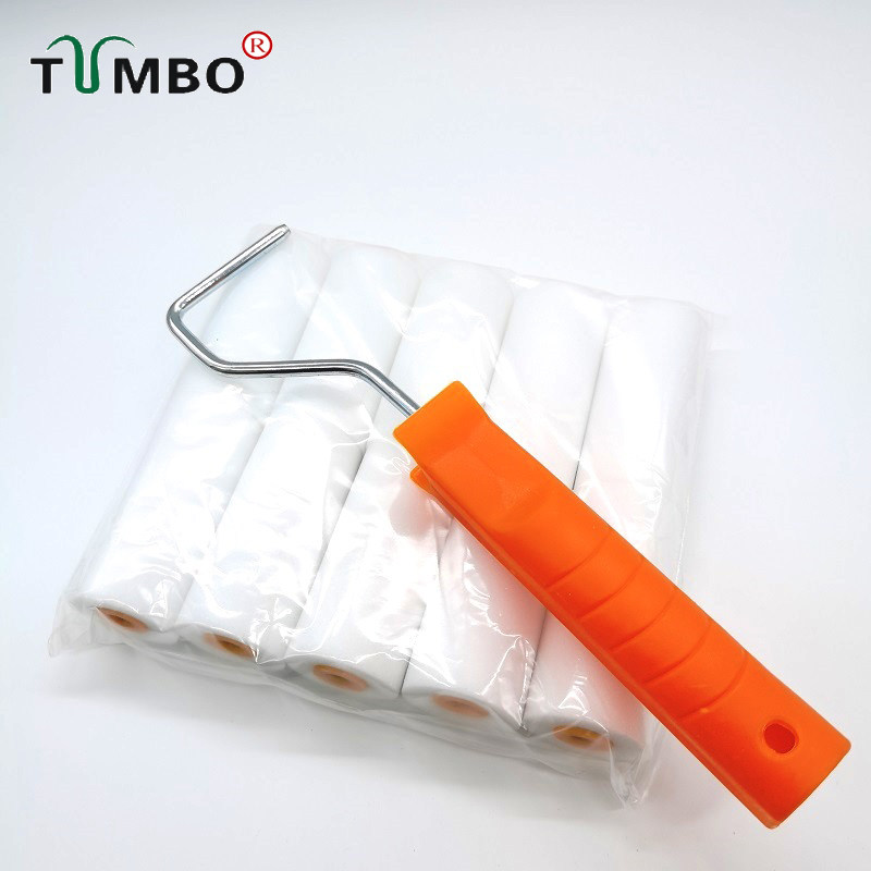 小滚刷3寸7.5cm油漆滚筒刷木器漆家具改色无痕不掉毛X墙儿童绘画