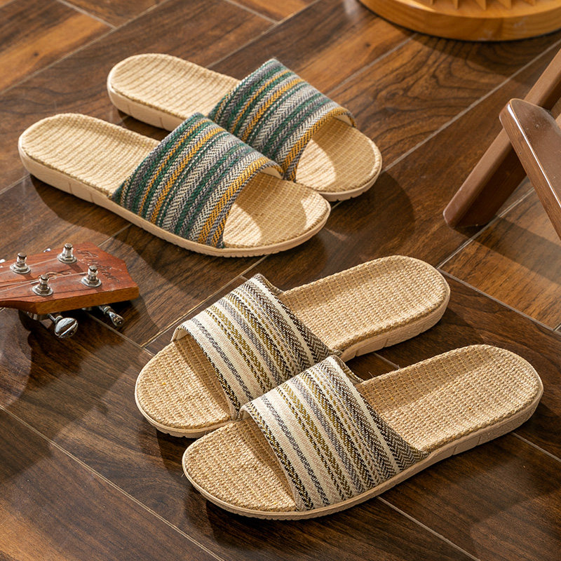 日式亚麻拖鞋女居家居夏季室内防滑软底地板情侣民宿四季凉拖鞋男,居家布艺,居家亚麻拖鞋,淘宝优惠券,粉丝福利购,淘宝优惠卷