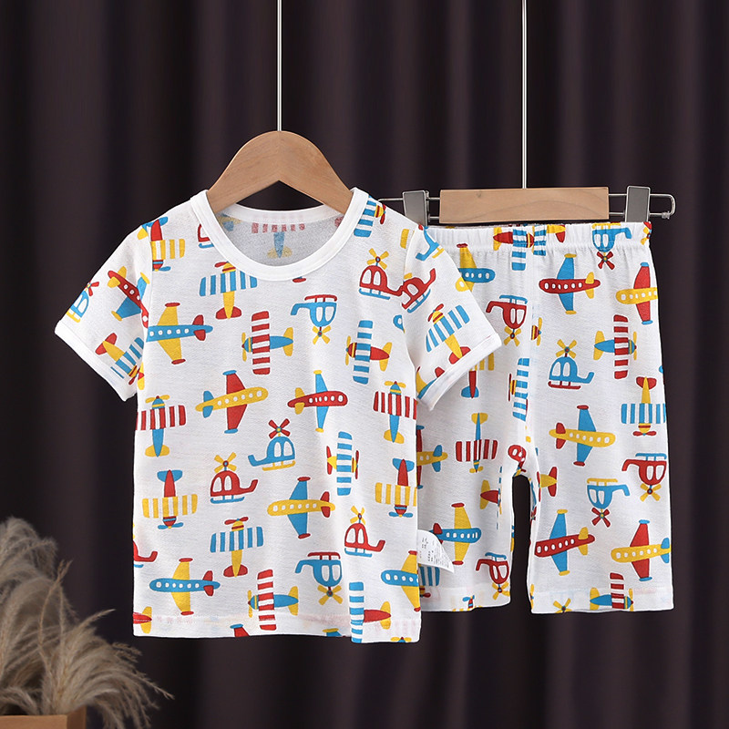 新款日系男女童吸汗透气薄款休闲空调服居家夏季短袖五分短裤套装,童装/婴儿装/亲子装,家居服套装,淘宝优惠券,粉丝福利购,淘宝优惠卷