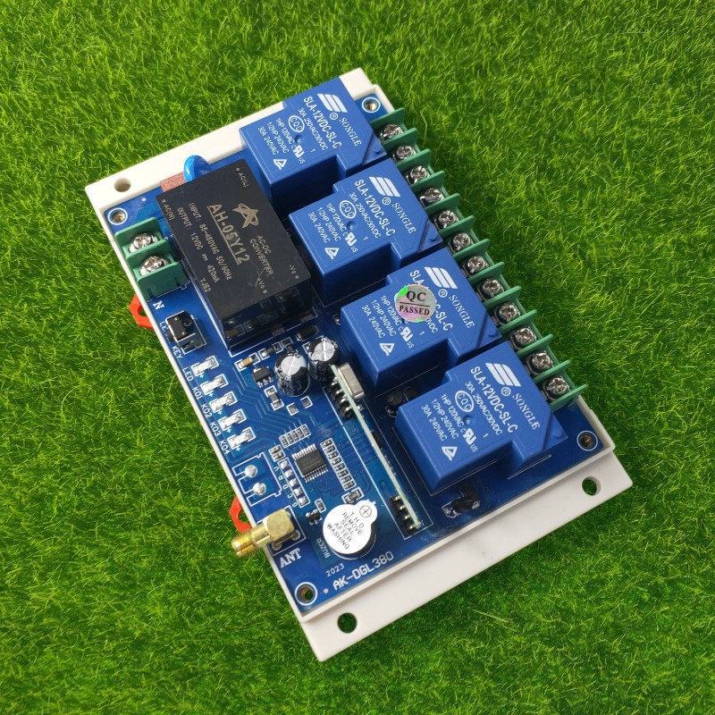工控交流220V-380V宽电压四路大功率30AN继电器抽水泵控制灯具开